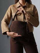 Crossbody Bag Country Etrier Brown country ECOU161M-vue-porte