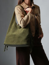 Shoulder Bag Country Etrier Green country ECOU154L-vue-porte