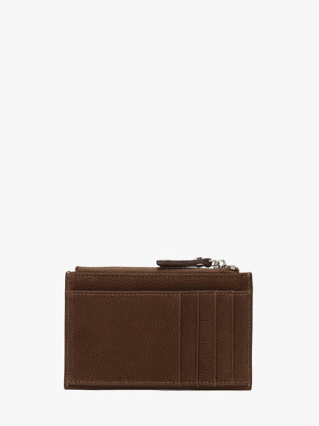 Card Holder Leather Etrier Brown cavalier nubuck ECAN094M other view 2